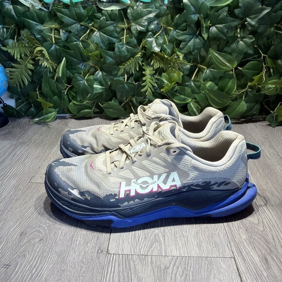 Hoka One One Men Torrent 4 Mesh Running Sneakers Blue-Gray Size 10.5 D main image 6
